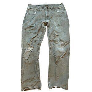 Kühl Rydr Crag Series Mens Tan Distressed Outdoor Pants W36xL32 Cotton Blend